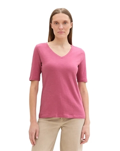 Футболка из натурального хлопка, розовый Tom tailor