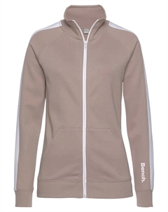 Толстовка для дома "Lounge Jacket", с полосками по бокам и воротником стойкой, одежда для дома, костюм для отдыха Loungewear, белый Bench