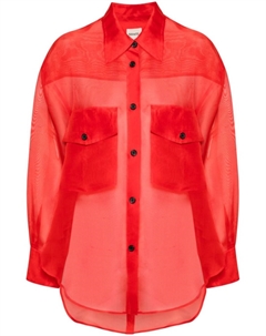 Шелковая рубашка Mahmet, красная Khaite