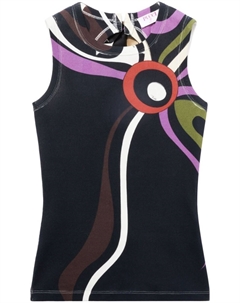 Топ с принтом Marmo, черный Pucci
