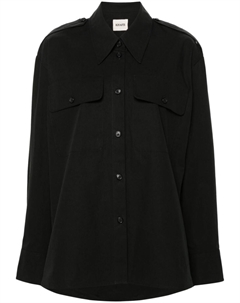 Хлопковая рубашка Missa, черный Khaite