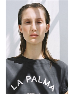 Хлопковая футболка, серый H&m