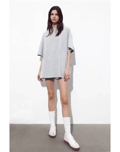 Футболка оверсайз, серый H&m