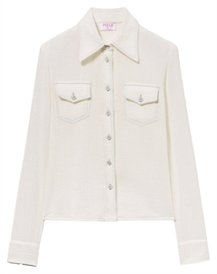 Рубашка с контрастной строчкой, белый Pucci