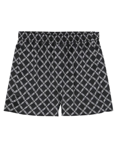 Атласные шорты Empire с логотипом, черный Michael michael kors