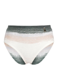 Вязаные трусы-брифы в полоску, бежевый Patrizia pepe