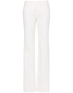 Прямые брюки с жатым эффектом, бежевый Blumarine