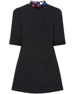 Платье мини с короткими рукавами, черный Pucci