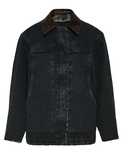 Куртка с логотипом, серый Prada