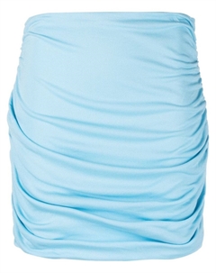 Юбка с завышенной талией и сборками, синий Tory burch