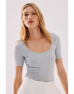 Боди-Стринги с короткими рукавами, серый H&m