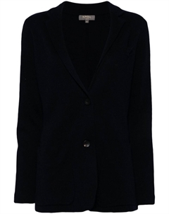 Однобортный пиджак тонкой вязки, синий N.peal