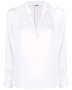 Блузка с V-образным вырезом, белый Zadig&voltaire