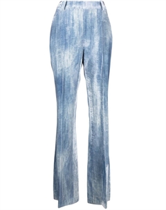 Брюки bootcut с завышенной талией, синий Ermanno scervino