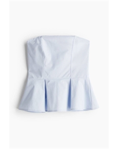 Топ-Бандо с баской, синий H&m