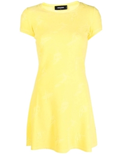 Жаккардовое платье, желтый Dsquared2