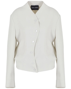 Жакет с приспущенными плечами, бежевый Giorgio armani