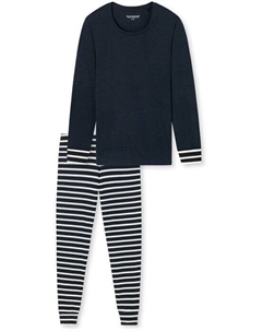 Пижамы в повседневном стиле, синий Schiesser