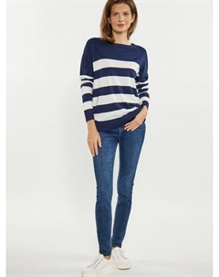 Пуловер, синий Usha