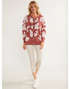 Кардиган с жемчугом, розовый Usha