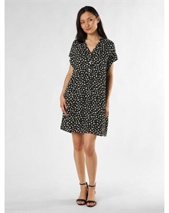 Платье вуларо в горошек, серый Opus