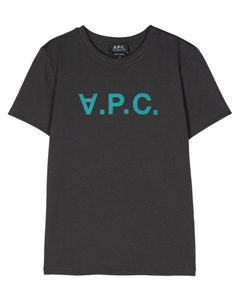 Хлопковая футболка с логотипом APC, серый A.p.c.