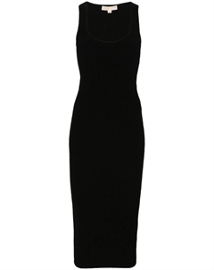 Платье в рубчик с вырезом, черный Michael michael kors