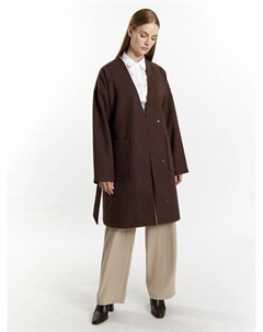Переходное пальто из шерсти, коричневый Dreimaster