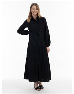 Хлопковое платье макси, черный Usha