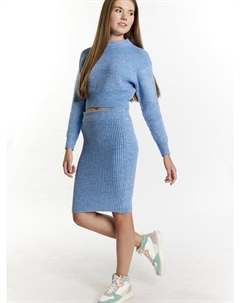 Юбка-Миди, синий Mymo