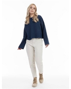 Толстовка оверсайз, синий Dreimaster