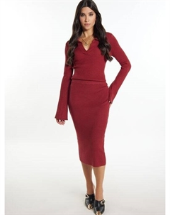 Юбка-Карандаш из джерси, красный Faina