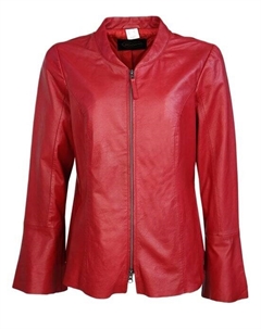 Кожаный пиджак, красный Jcc