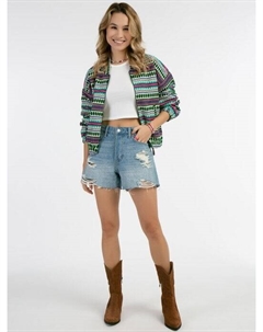 Куртка бомбер, бирюзовый Izia