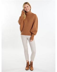 Свитер с высоким воротом, коричневый Usha