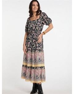 Платье миди с принтом пейсли, мультиколор Usha