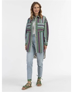 Куртка-Рубашка, бирюзовый Izia