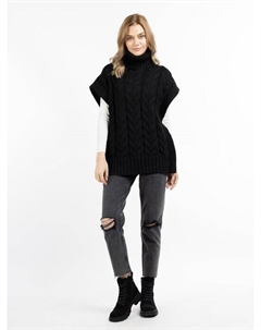 Вязаный жилет, черный Dreimaster