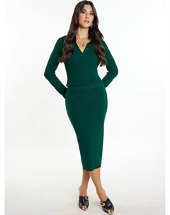 Юбка-Карандаш из джерси, зеленый Faina