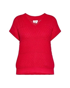 Вязаный жилет-свитер, красный Usha