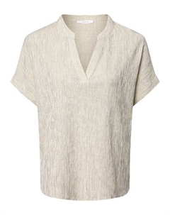 Блуза-Рубашка фландра в полоску, черный Opus