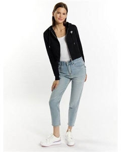 Укороченное худи на молнии, черный Mymo