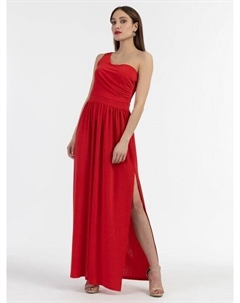 Платье макси на одно плечо, красный Faina