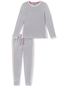 Пижамы повседневное ночное белье, серый Schiesser