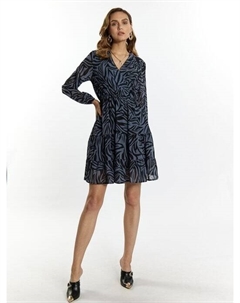 Платье с зебровым принтом, мультиколор Faina