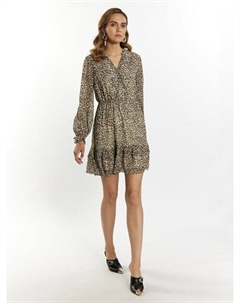 Мини-Платье с леопардовым принтом, мультиколор Faina