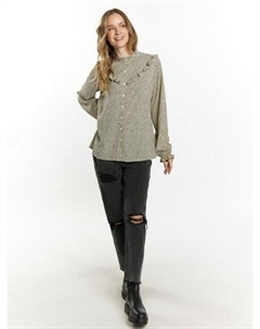 Блузка с длинными рукавами, бежевый Dreimaster