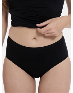 Трусики миди, комплект из 3 шт. из био.хлопка плюс, черный Speidel