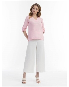 Блузка-Рубашка с кружевом, розовый Usha