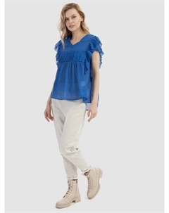 Блузка-Рубашка, синий Dreimaster